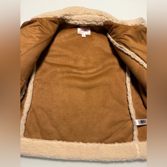 ✨Host Pick✨ 🤎🐻 Joe Fresh Women's Faux Tan Teddy Jacket Size Medium - Picture 14 of 17